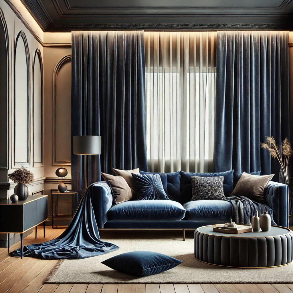 blackout velvet curtains